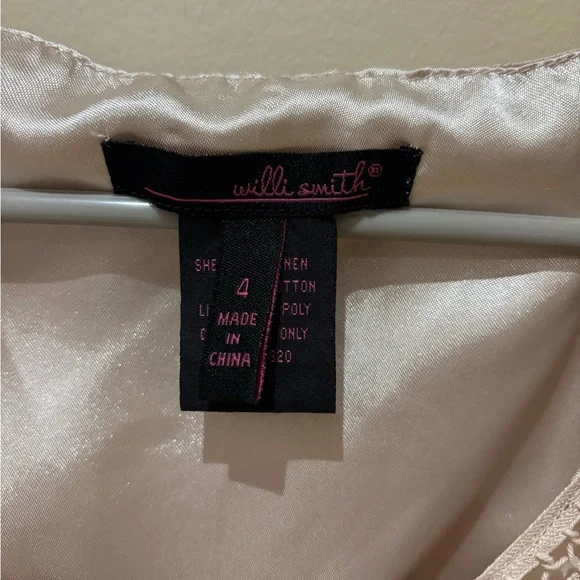 Willi Smith Cream Lace Tank Top - Picture 3 of 4